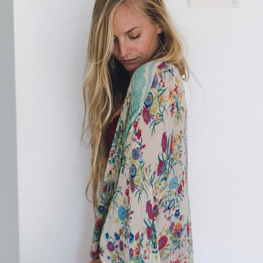 Spell Byron Floral Maxi Kimono